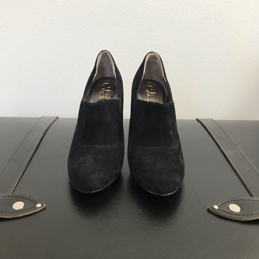 Cole Haan Nike air black suede boots never worn!